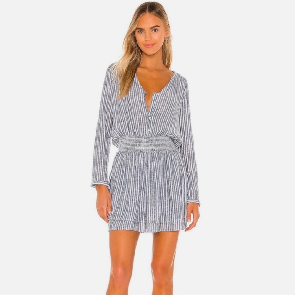 Rails Blue and White Striped Dress